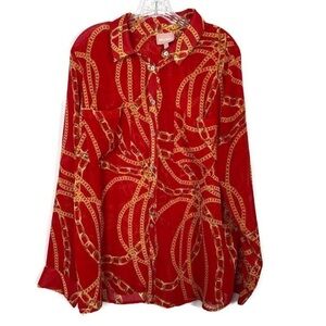 Show Me Your Mumu - RED Italia Off The Chain Blouse XXL